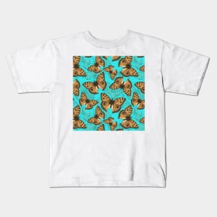 Peacock pansy butterfly 3 Kids T-Shirt